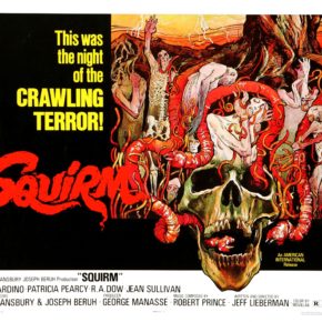 squirm poster 1970s nature horror film rainy day